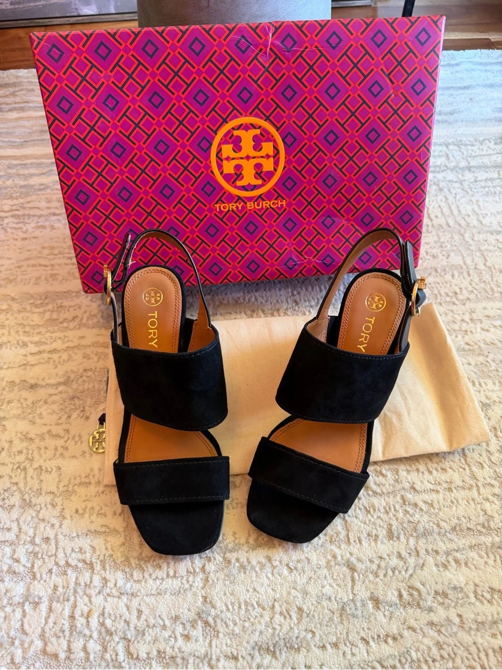 Tory Burch Shelby 75mm Block Heel Sandal